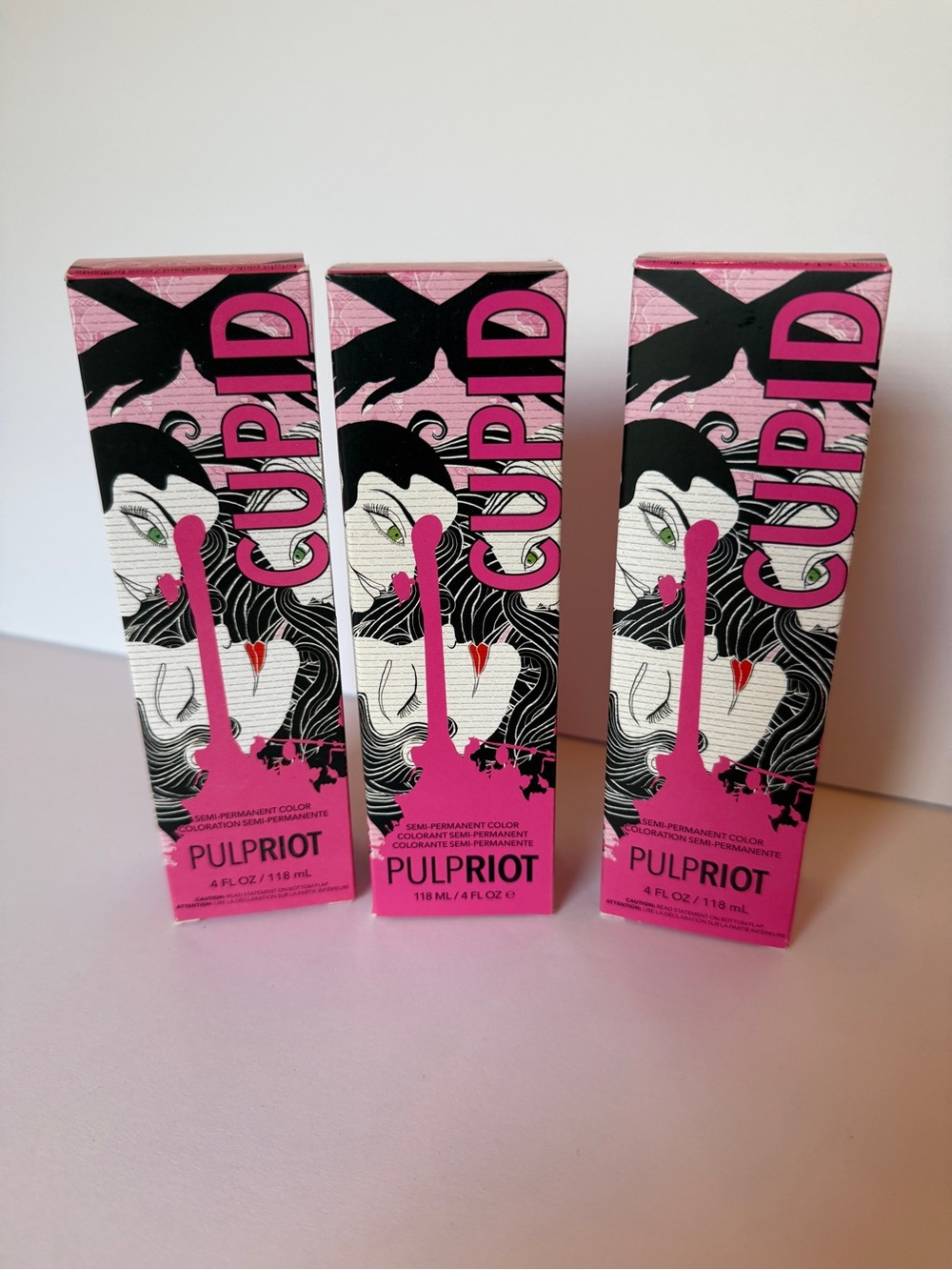 Pulp Riot Vivid hair color color Cupid lot of 3 New in box. Professional hair